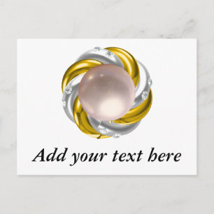 PERLEN & DIAMANTEN POSTKARTE