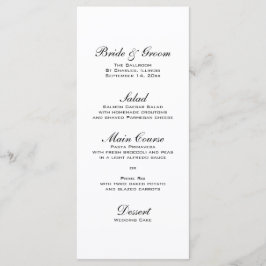 Perlen, Diamantring und Blue Lace Wedding Menu Menükarte