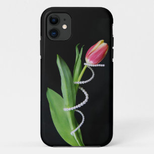 Perlen eingewickelt um Tulpe Case-Mate iPhone Hülle