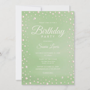 Perlen-Einladung Einladung