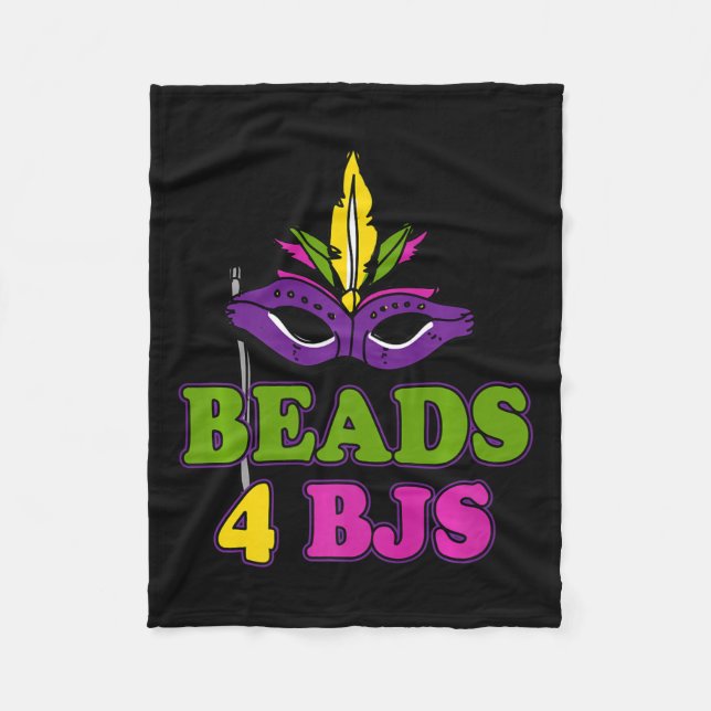Perlen für Bjs Dirty Mardi Gras Fleecedecke (Vorderseite)
