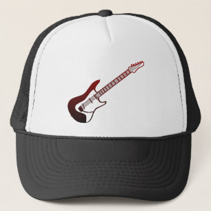 Perlen-Gassen-Gitarren-Logo-Hut Truckerkappe
