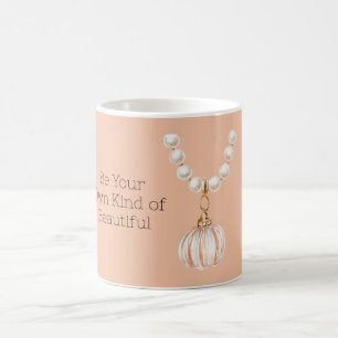 Perlen-Kürbis-Halskette Kaffeetasse