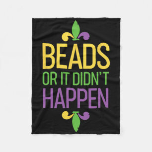 Perlen Oder Es Ist Nicht Passiert Mardi Gras Shirt Fleecedecke