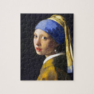 Perlen-Ohrring ~ Vermeer des Mädchen-w Puzzle