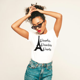 Perlen, Peonies, Paris T-Shirt