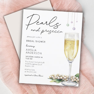 Perlen & Prosecco Elegante Brauchtum Einladung