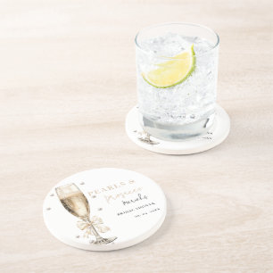 Perlen & Prosecco  Junggesellinnenabschied Getränkeuntersetzer