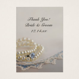 Perlen, Ring- und Blue-Lace-Gastgeschenk Hochzeit