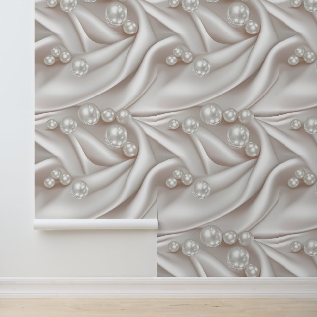 Perlen & Satin Tapete (Anwendung)