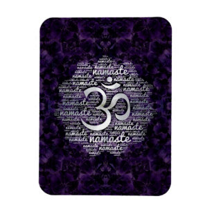 Perlen Sie Namaste Wort-Kunst in Lotus mit Magnet