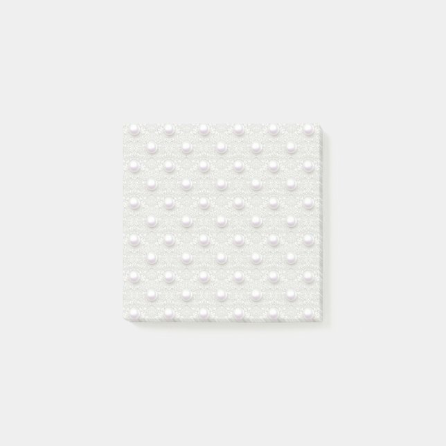 Perlen & Spitze Post-it Klebezettel (Vorderseite)
