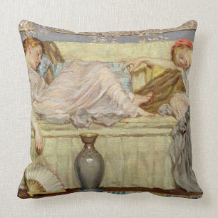 Perlen (Studie), c.1875 (Öl auf Leinwand) Kissen