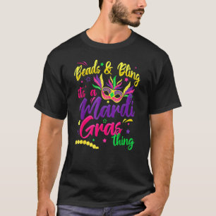 Perlen und Bling Es ist eine Mardi-Gras-Sache New  T-Shirt