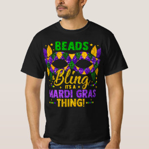 Perlen und Bling ist ein Mardi Gras Thing Carnival T-Shirt