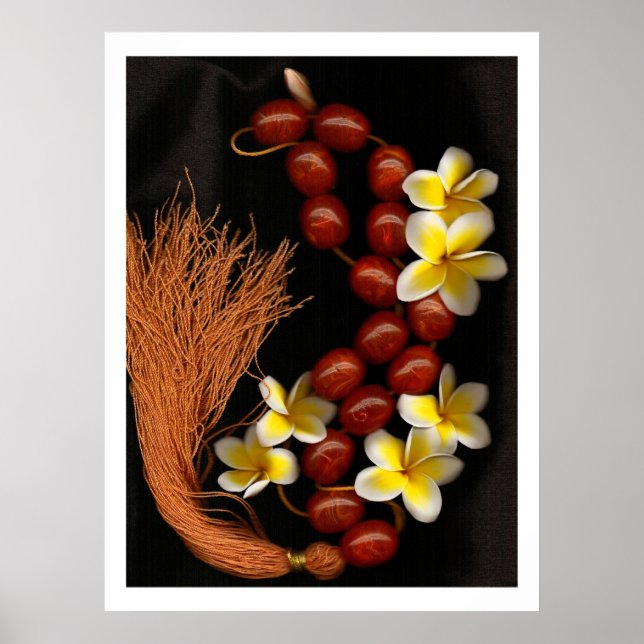 Perlen und Blüten Poster (Vorne)