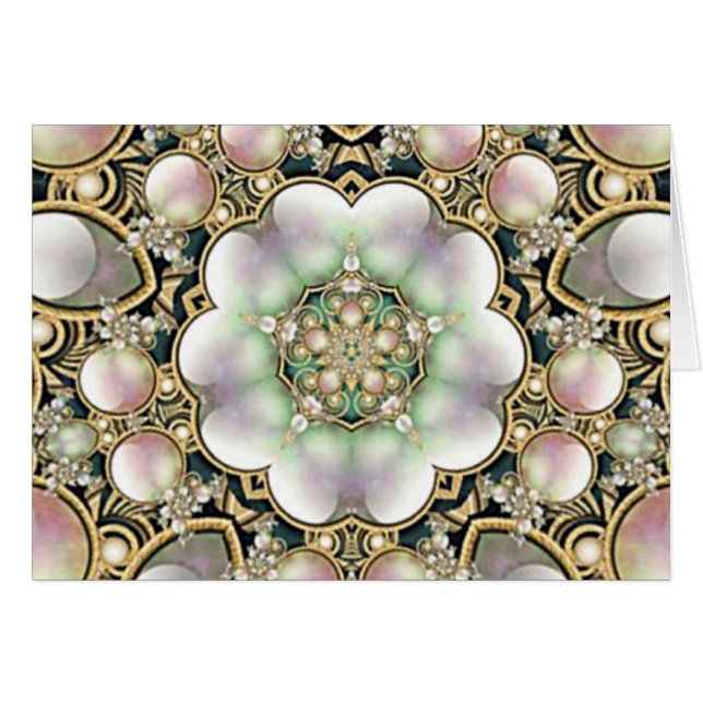 Perlen und GoldKaleidoskop (Vorderseite (Horizontal))