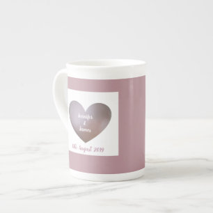 Perlen und lila Hochzeit- oder Jubiläumsgeschenke Prozellantasse