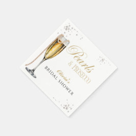Perlen und Prosecco-Brautparty, Bridal Brunch Serviette