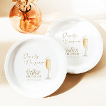 Perlen und Prosecco-Brautparty Pappteller<br><div class="desc">Perlen und Prosecco Brautparty Papier Teller Diese zeitlose Perlen und Prosecco Brautparty Papier Teller mit Aquarellperlen und eine Champagner Flöte, die perfekte Art, Ihren besonderen Tag zu akzentuieren! Editieren Sie die meisten Texte einfach, um sie an Ihre Veranstaltung anzupassen! Textfarben sind vollständig editierbar >>>Klicken Sie auf die Schaltfläche "Bearbeiten mit...</div>