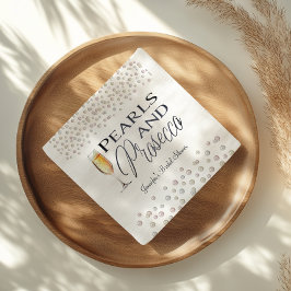 Perlen und Prosecco-Brautparty Serviette