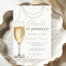 Perlen und Prosecco elegante Bridal Brunch Dusche