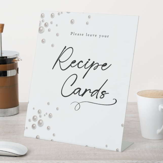 Perlen und Prosecco minimal Modernes Brautparty Sockelschild (In Situ)