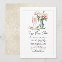 Perlen und Prosecco Pop Fizz Klirren Brautdusche