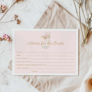 Perlen und Prosecco-Rat für die Bride Card Dankeskarte