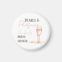 Perlen und Prosecco Rosa Brautparty