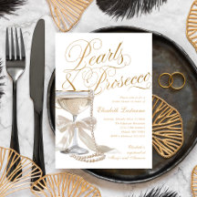 Perlen und Prosecco Weiße Bogen Brautdusche