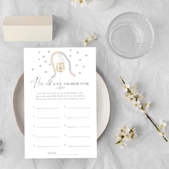 Perlen und Prosecco Wie alt war die Braut zu sein (Von Creator hochgeladen)