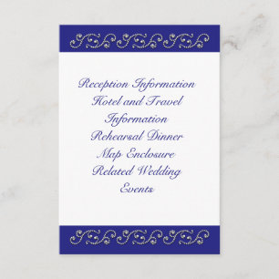 Perlen und Sapphire Blue Enclosure Card Begleitkarte