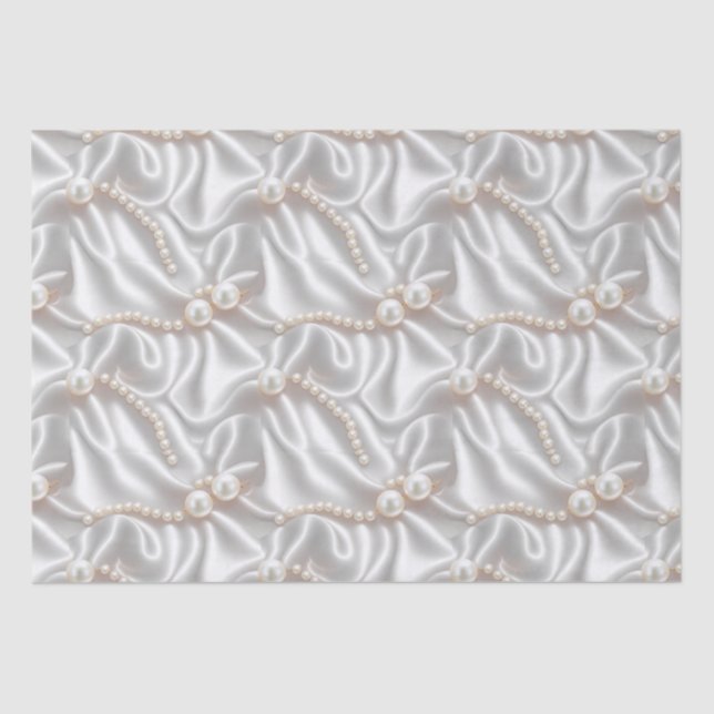 Perlen und Satin Seidenpapier (Vorderseite)
