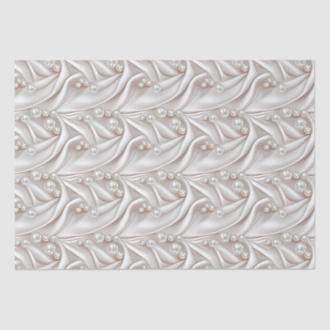 Perlen und Satin Seidenpapier (Vorderseite)