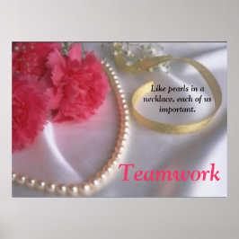 Perlen und Teamwork Poster von tgallery