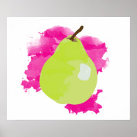 Perlenabbildung mit rosa Wasserfarbenspalte