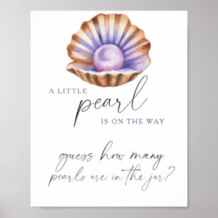 Perlendusche Rate wie viele Perlen Poster