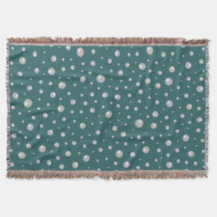 Perlenmuster auf transformierendem Türkis Hintergr Decke