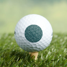 Perlenmuster auf transformierendem Türkis-Hintergr Golfball