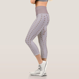 Perlenmuster Capri Leggings