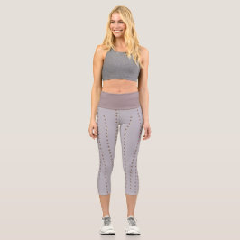 Perlenmuster Capri Leggings