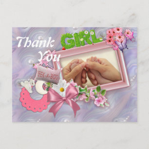 Perlenmutter, die ein Mädchen zur Welt bringt Postkarte