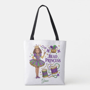 Perlenprinzessin personalisierter Text - Mardi Gra