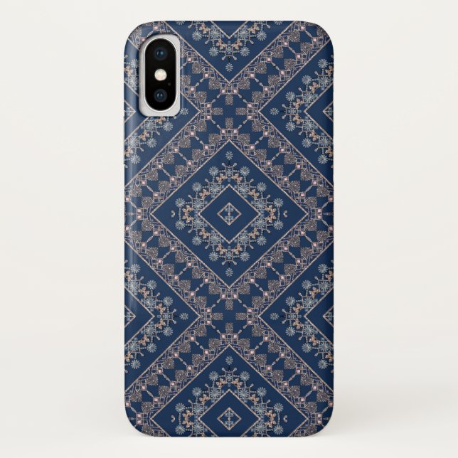 Perlenschmuckstück mit nahtloser Dekoration Case-Mate iPhone Hülle (Rückseite)
