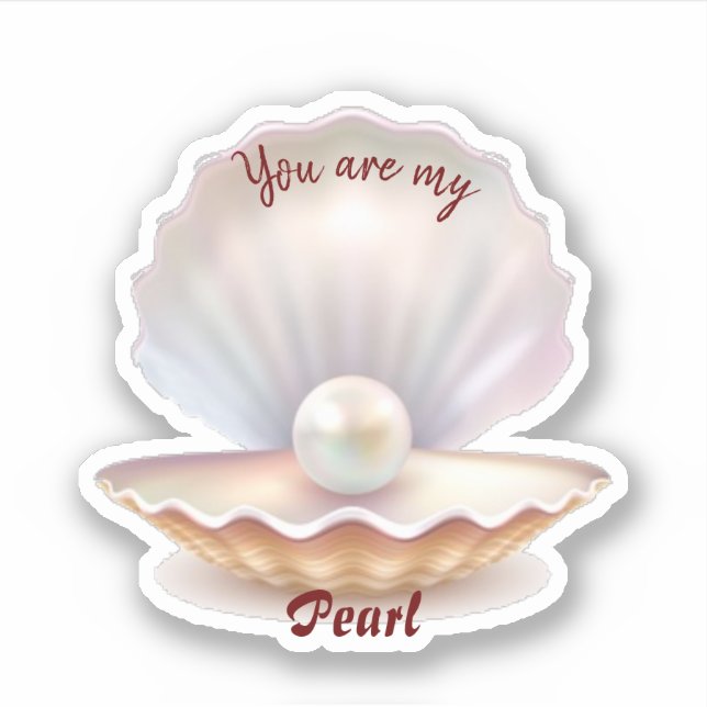 Perlenschnitt Aufkleber (Vorderseite)