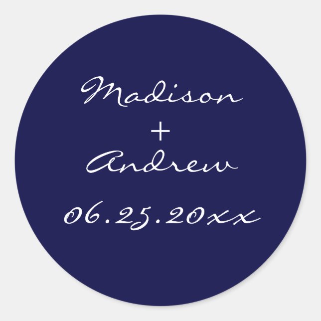 Perlensticker der 1920er Jahre - blau Runder Aufkleber (Vorderseite)