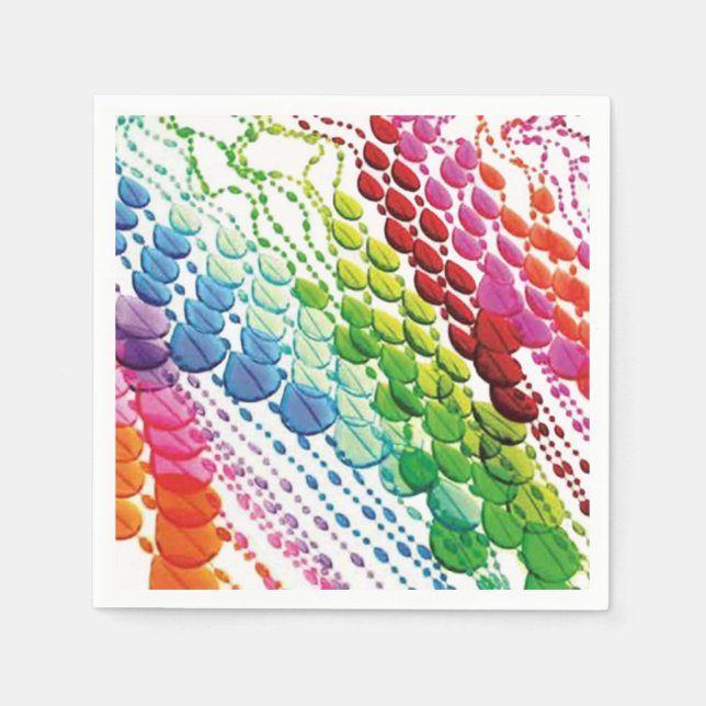 Perlenvorhang Serviette (Vorderseite)