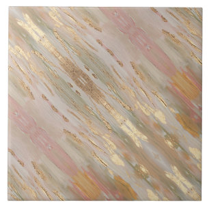 Perlglanz Gold, Rose Fliese