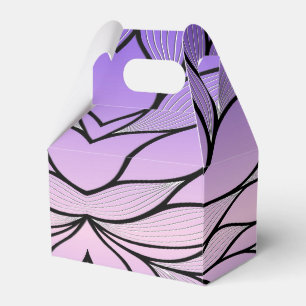 Perlglanz-Lila Kreativ-Blatt-Muster Geschenkschachtel